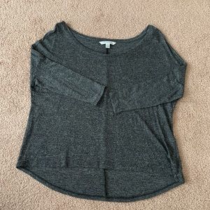 Gray Marl three quarter sleeve tee